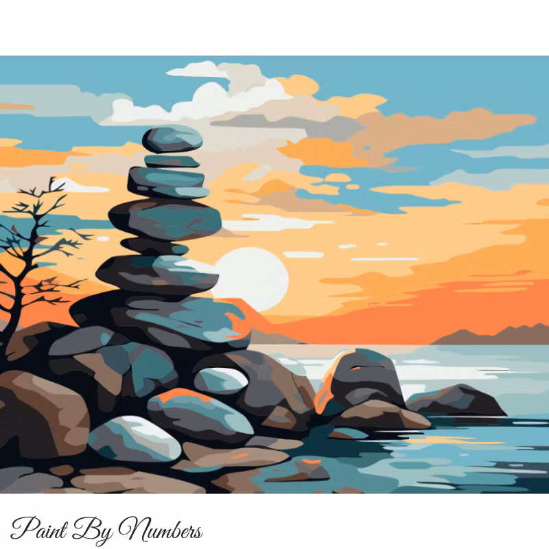 Paint By Numbers Stoneart 40x50 - Leverans Vecka 21-22