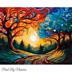 Paint By Numbers Color Trees 40x50 - Leverans Vecka 21-22