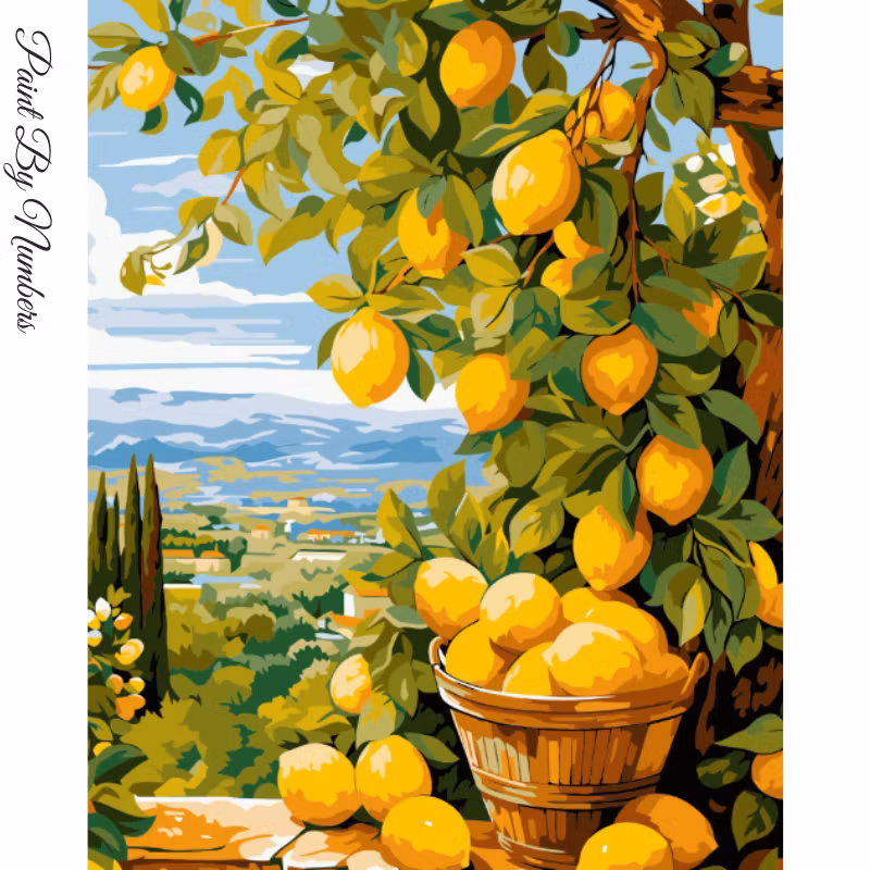 Paint By Numbers Citronträd 40x50 - Leverans Vecka 21-22