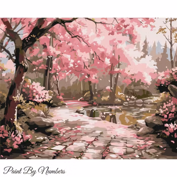 Paint By Numbers Cherrytrees 40x50 - Leverans Vecka 21-22