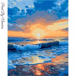 Paint By Numbers Oceam Sunset 40x50 - Leverans Vecka 21-22