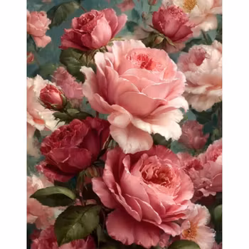 Diamanttavla Roses 40x50 - Leverans v. 23-24