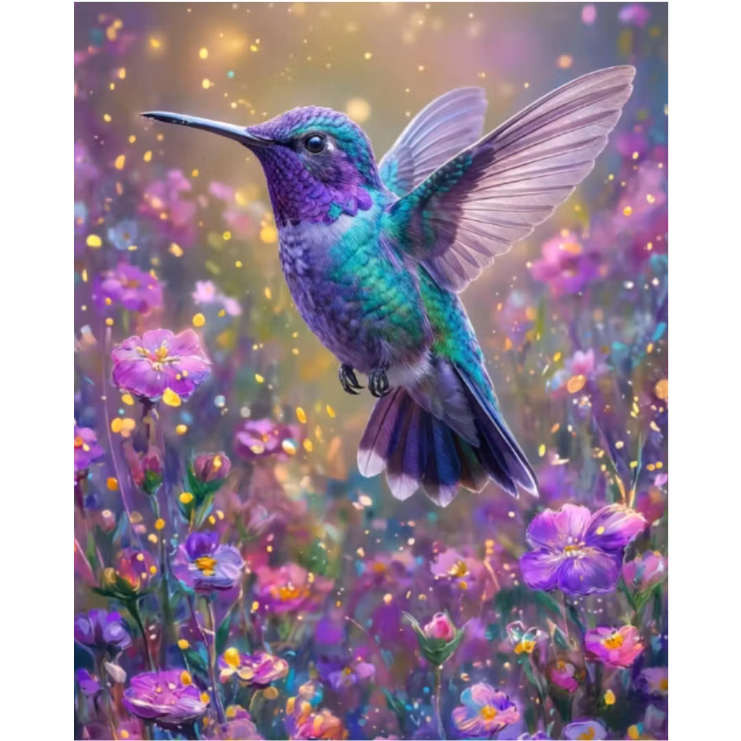 Diamanttavla Hummingbird 30x40 - Leverans vecka 23-24