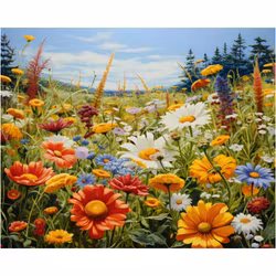 Diamanttavla Sommaräng 50x40 - Leverans v. 23-24