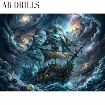 Diamanttavla AB Drills Ghostship 50x40
