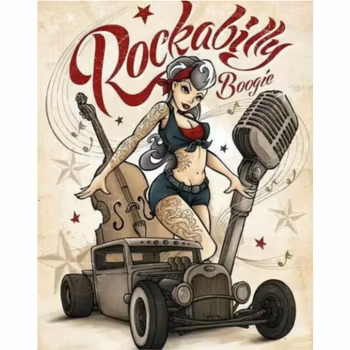 Diamanttavla Rockabilly 40x50