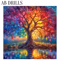 Diamanttavla AB Drills Color Tree 40x40