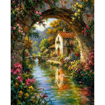 Diamanttavla Bridge House 40x50