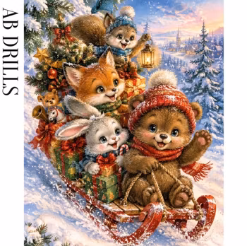 Diamanttavla AB Drills Christmas Fun 40x50 - Leverans vecka 44-45