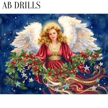 Diamanttavla AB Christmas Angel 50x40 - Leverans Vecka 46-47