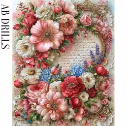 Diamanttavla AB Romantic Roses 40x50 - Leverans Vecka 46-47