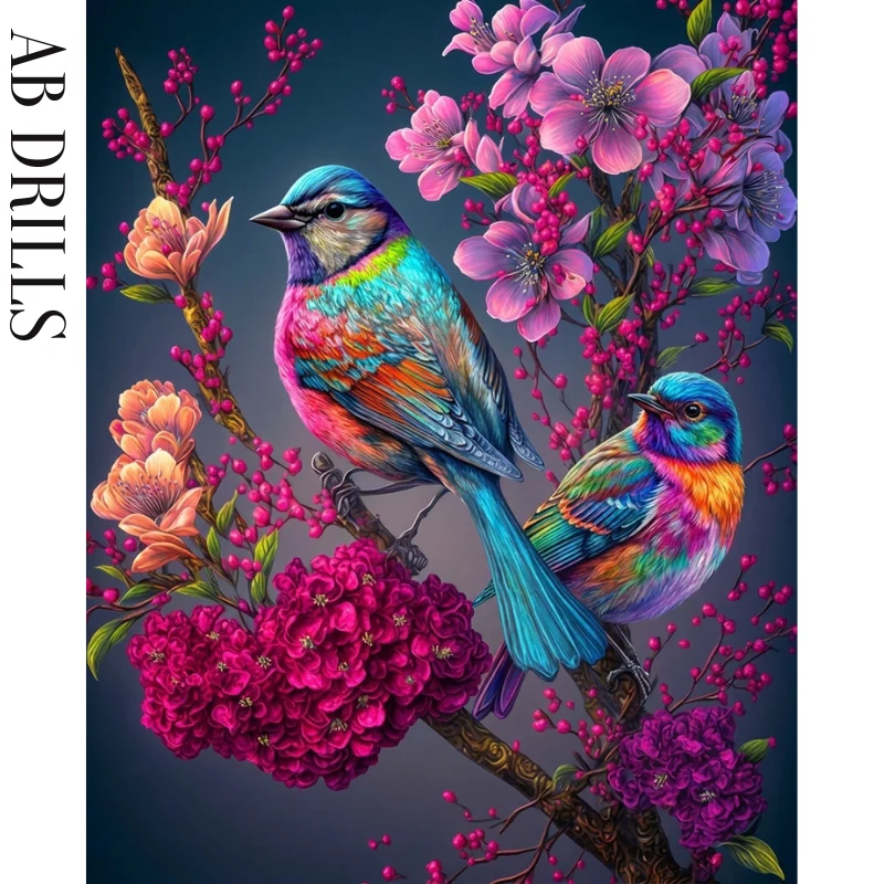 Diamanttavla AB Colorful Bird 40x50 - Leverans Vecka 46-47