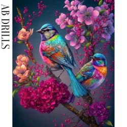 Diamanttavla AB Colorful Bird 40x50 - Leverans Vecka 46-47
