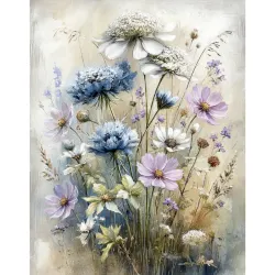 Diamanttavla Blomster Stilren 40x50 - Leverans vecka 46-47