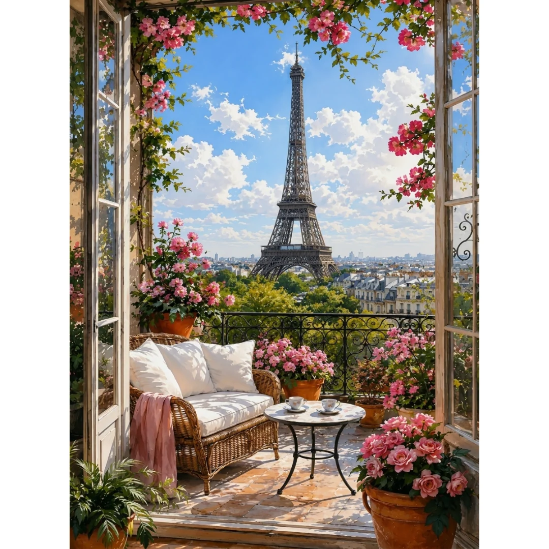 Diamanttavla Parisview 40x50 - Leverans vecka 46-47