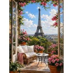 Diamanttavla Parisview 40x50 - Leverans vecka 46-47
