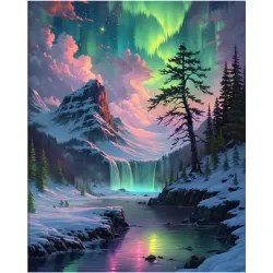 Diamanttavla Northern Landscape 40x50 - Leverans vecka 46-47
