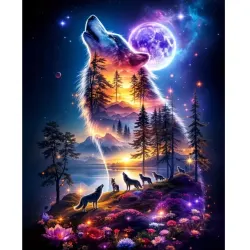 Diamanttavla Wolfpack 40x50 - Leverans vecka 46-47