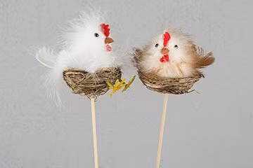 Stick Kyckling I rede Brun 8 cm