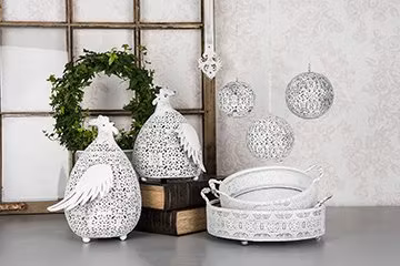 Lykta Höna 19x26 cm