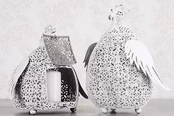 Lykta Höna 19x26 cm