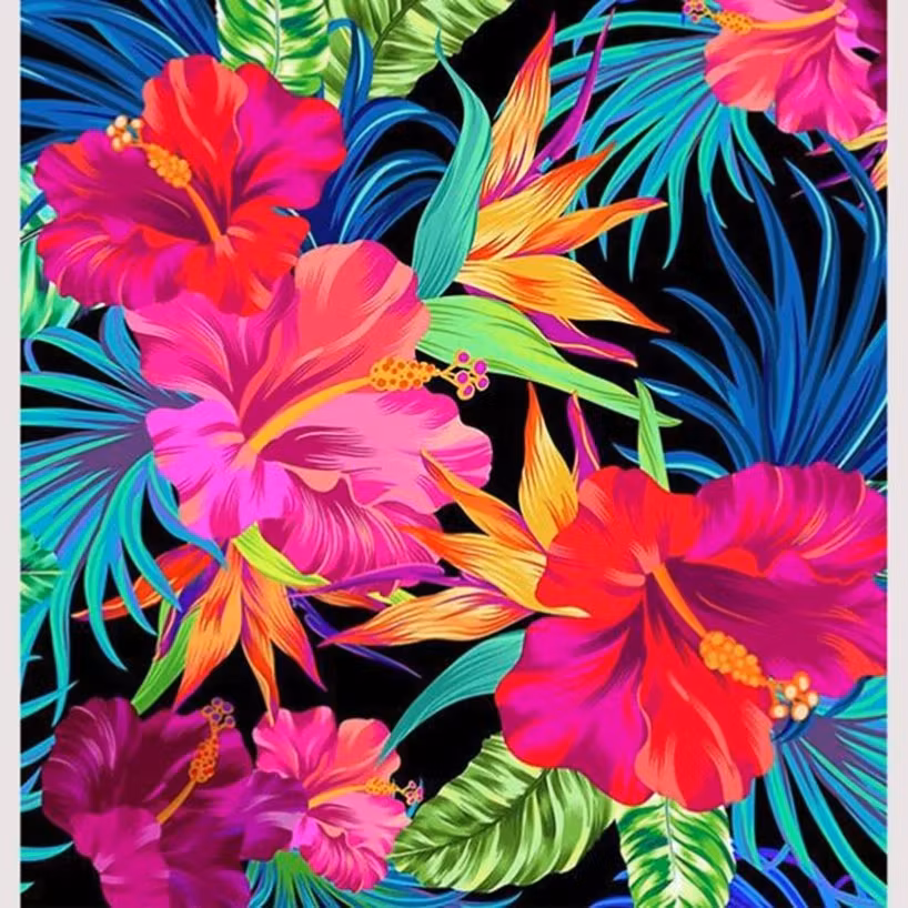 Diamanttavla Flower Art 40x40