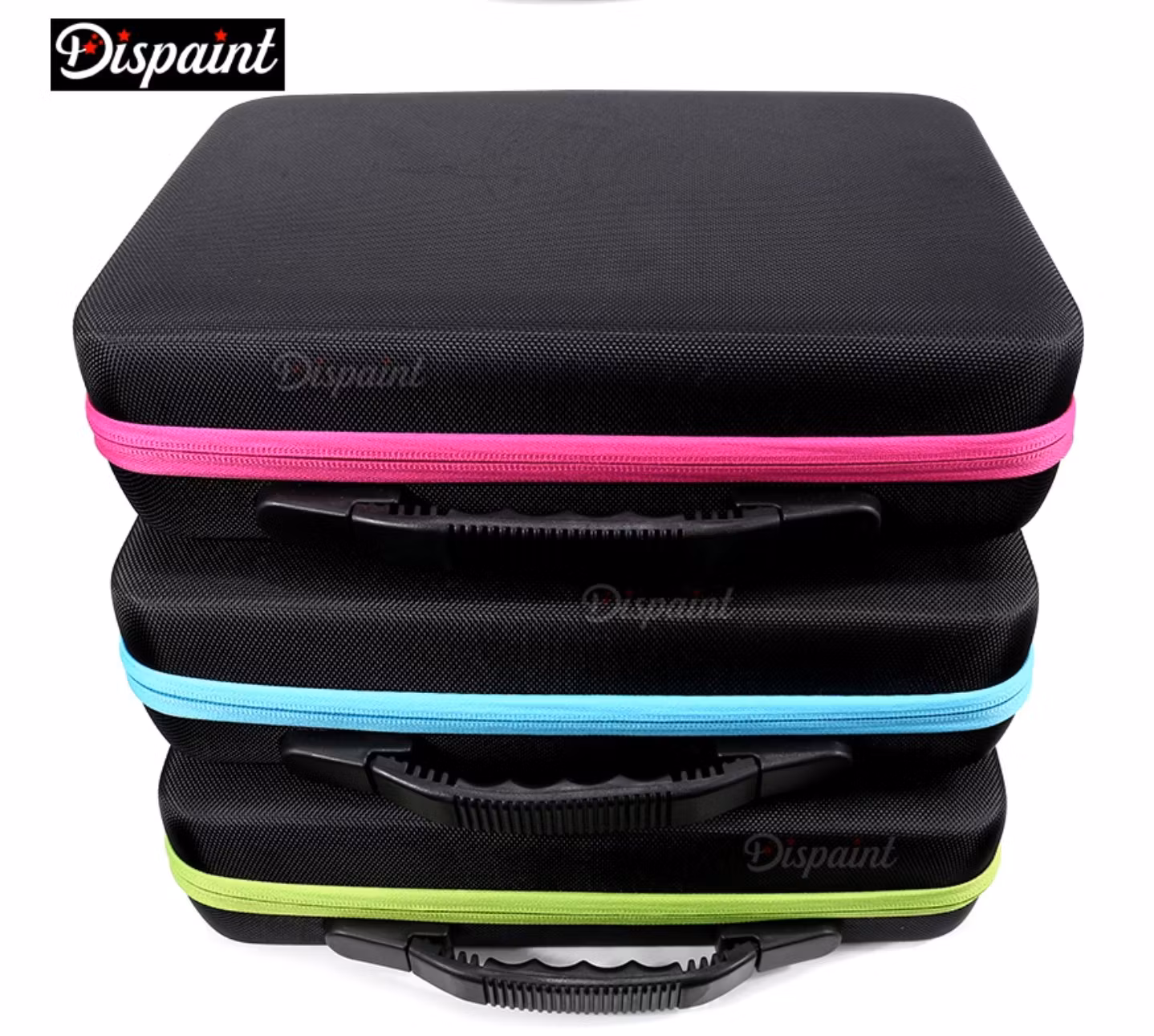 Pärlförvaring Väska Grön Med  60 Burkar