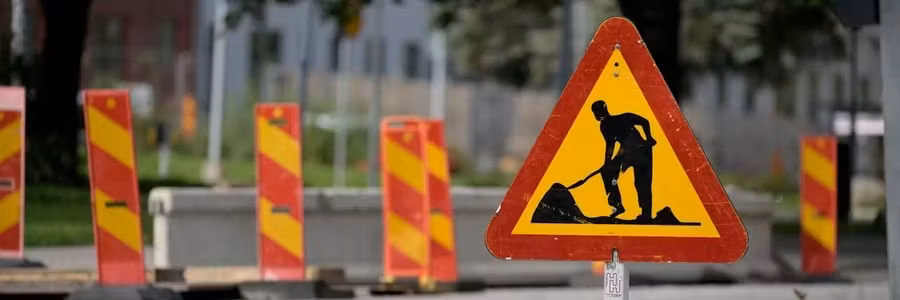 Vägarbete to.m 26 april