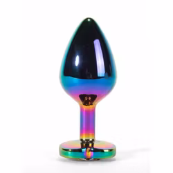 Shine Metal Butt Plug Rainbowheart
