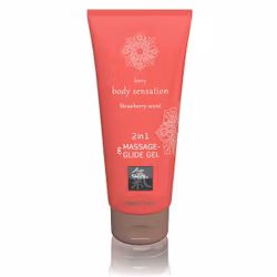 Shiatsu Massage & Glid Gel 2in1 - Strawberry