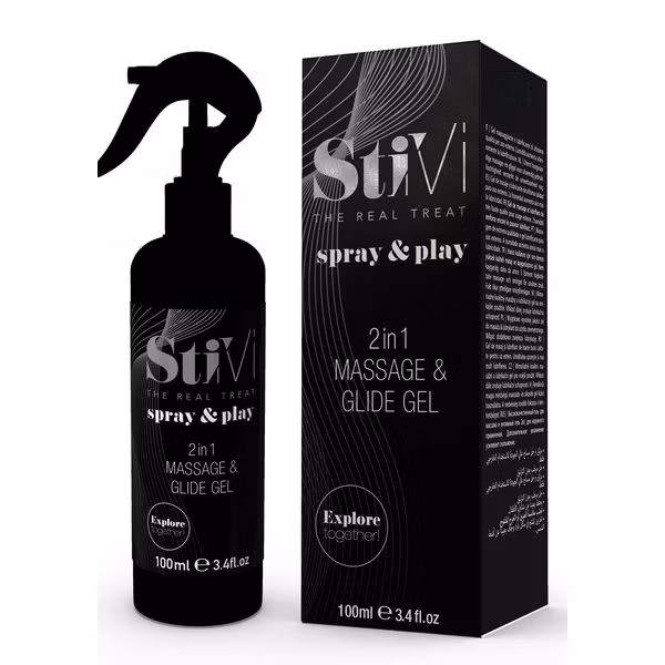 Spray & Play - 2-i-1 massage & Glidmedel