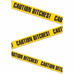 Bachelorette Caution Bitches Tape
