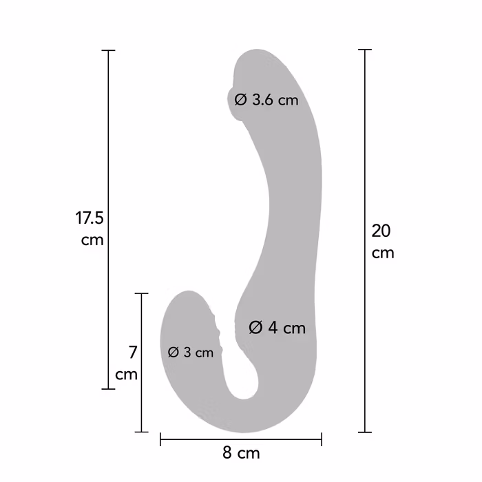 Strapless Strap-On Pulse Vibrator