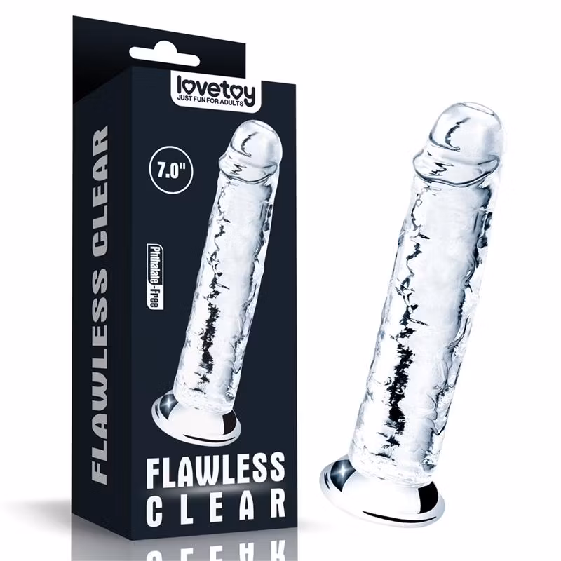 Flawless Clear Dildo 7 Inch