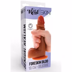 Silicone Foreskin Dong 18 cm