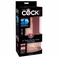 3D Triple Density Dildo with Balls