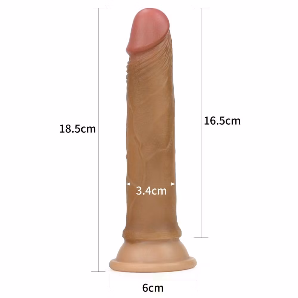 Dual layered Platinum Silicone Cock