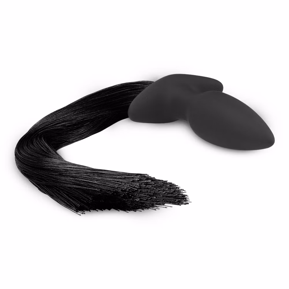 Silicone Anal Plug /w Pony Tail