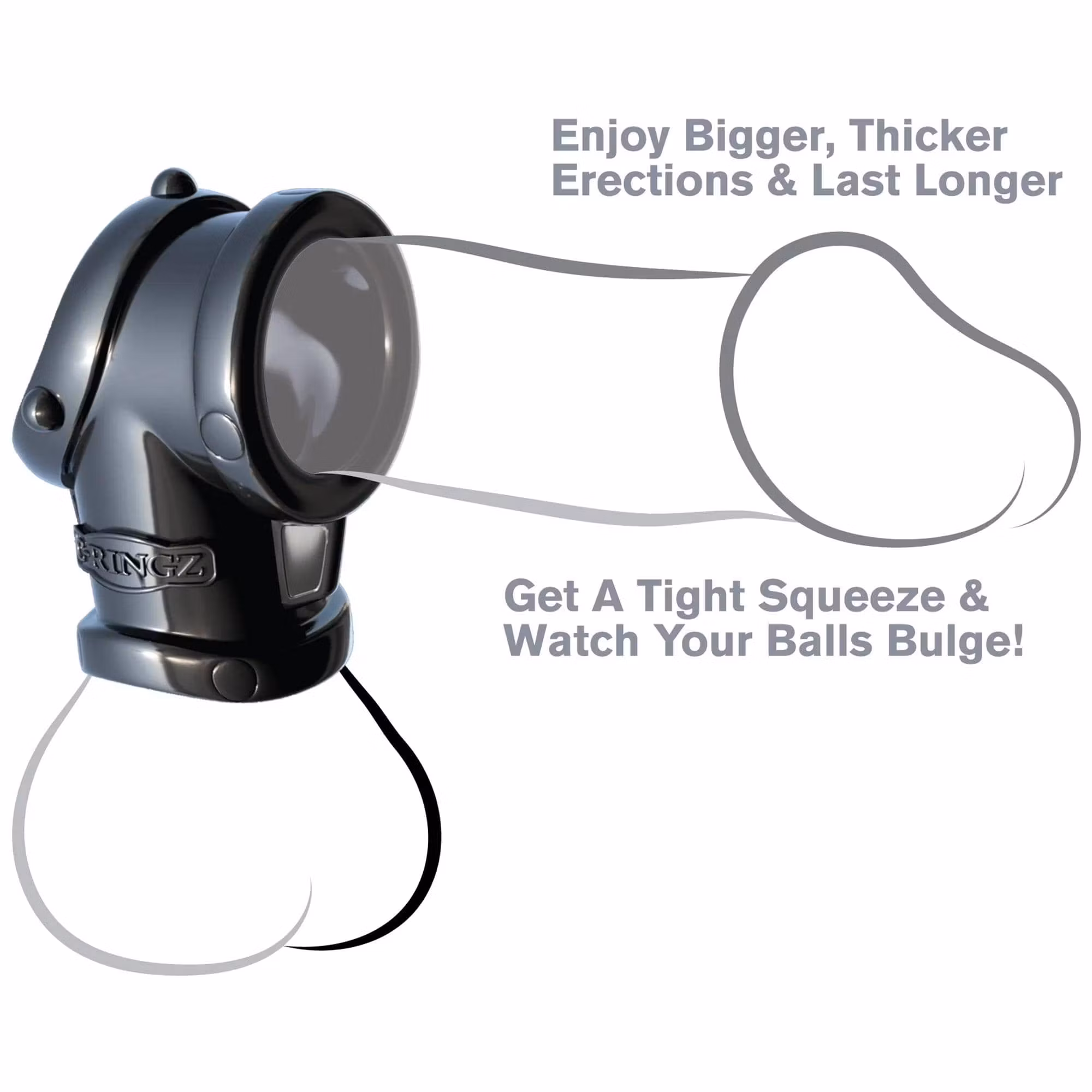 Cock Pipe With Ball-Stretcher Black