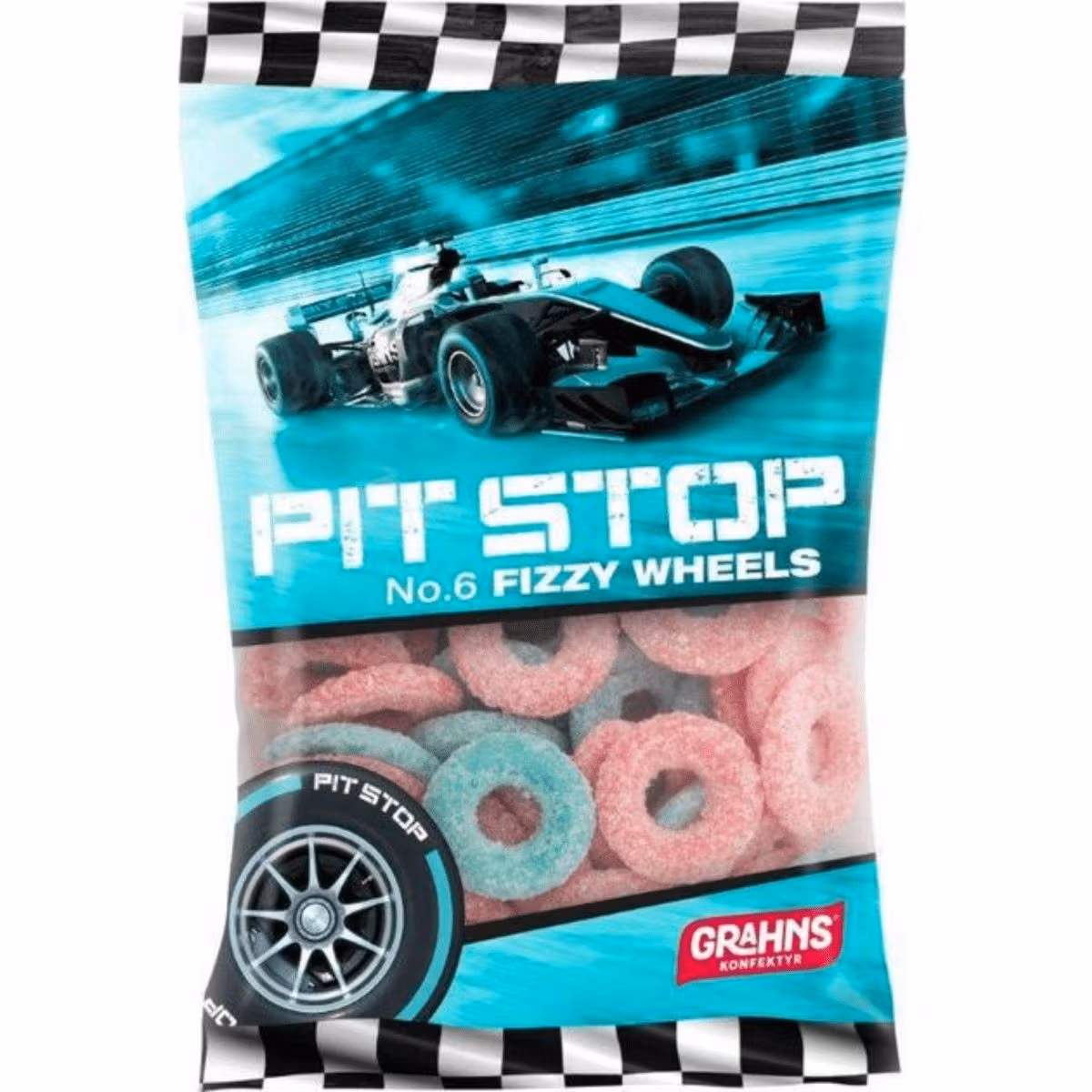 Pit Stop Fizzy Wheels 120g