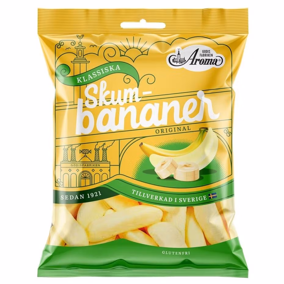 Skum Bananer Påse 110g