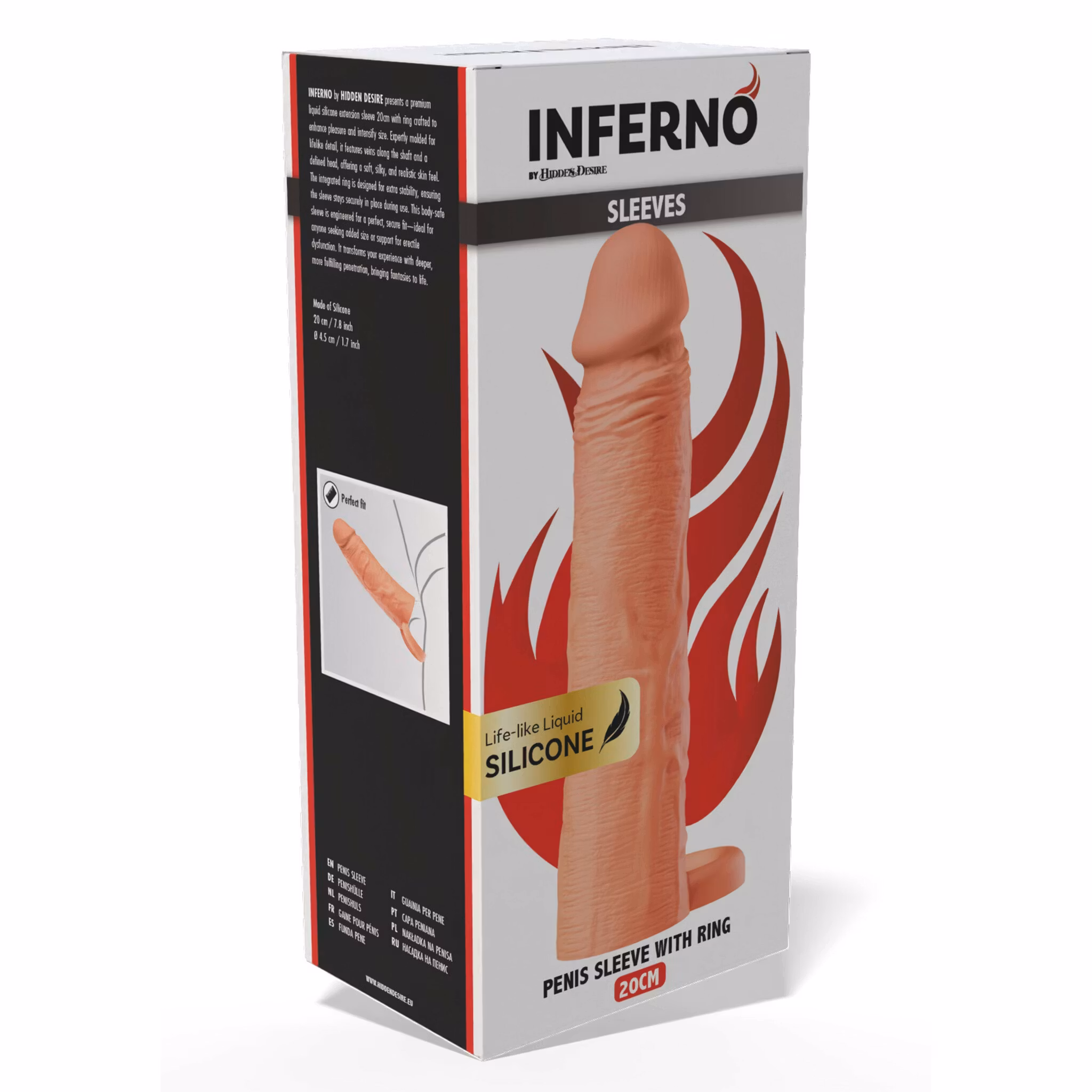 Penis Sleeve Liquid Silicone 20 cm