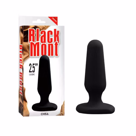 Black Mont 2.5 Inch Butt Plug