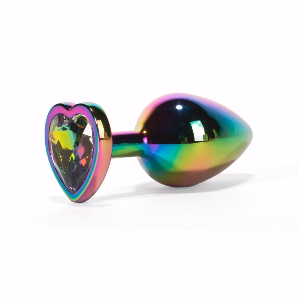 Metal Butt Plug Rainbowheart