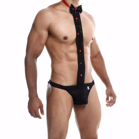 MOB Tuxedo Lace Thong