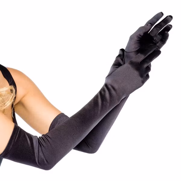Extra Long Satin Gloves