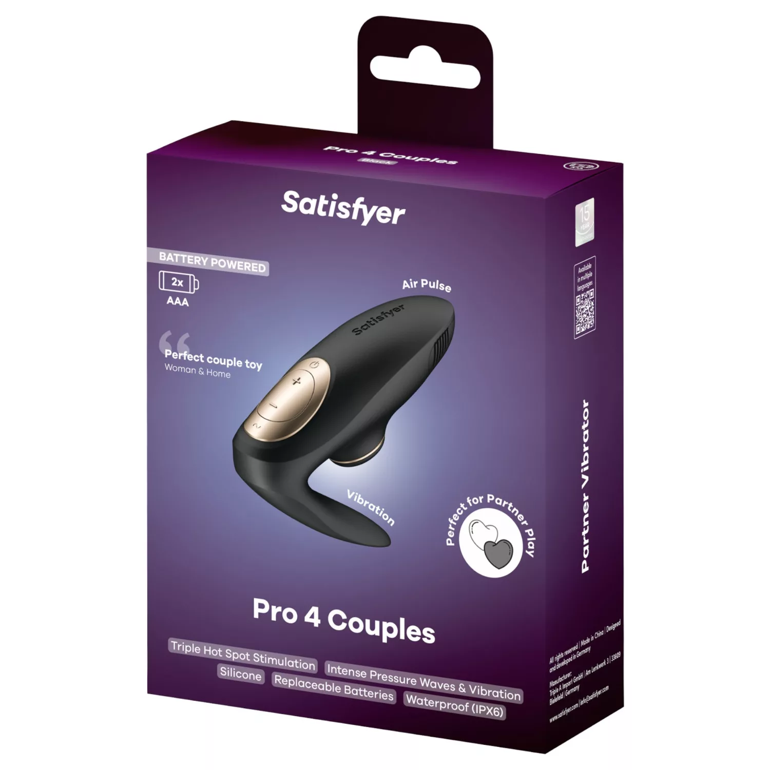 Satisfyer Pro 4 Couples Battery