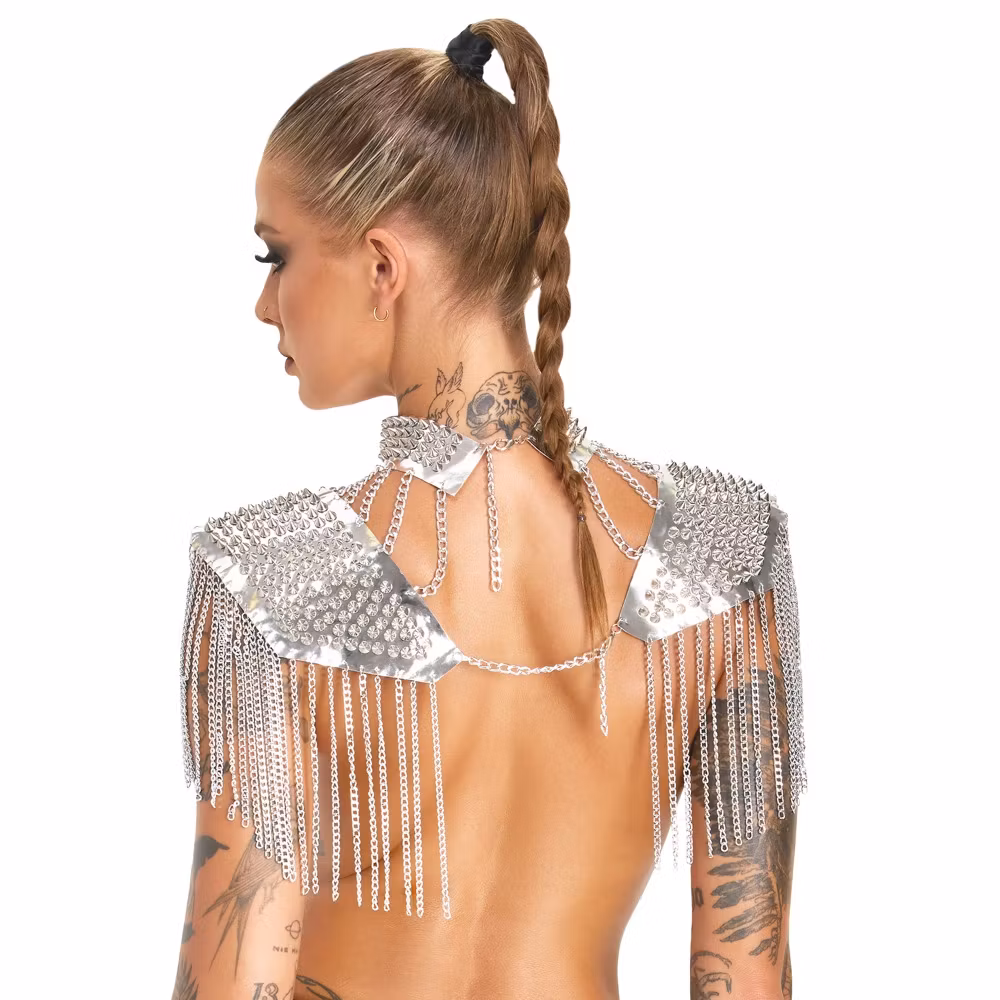 Bad Kitty Spiked Collar & Shoulder