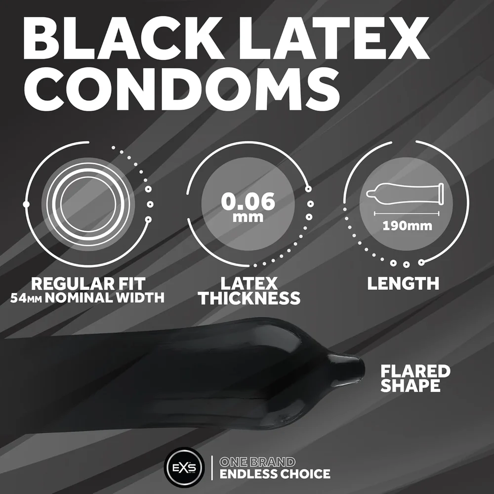 EXS Black Latex 12 Pack
