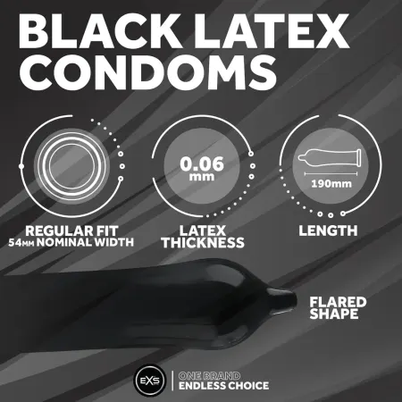 EXS Black Latex 12 Pack